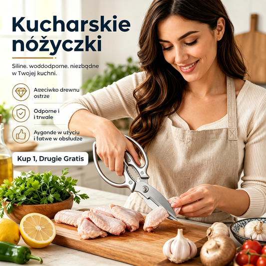 🔥✂️ Mocne nożyczki kuchenne do mięsa i kości | Kup 1, Drugie Gratis | Tylko 59,5 zł/szt.