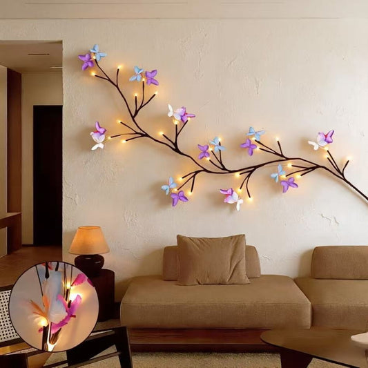 ✨ Elastyczne lampki LED w formie girlandy z motylami – udekoruj swój dom magiczną i ciepłą atmosferą 🦋💡