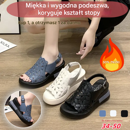 🔥【Kup 1, a 1 dostaniesz gratis】🔥【35-40】Sandały retro z miękką podeszwą i miękką podeszwą
