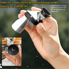 🔭[Mały metalowy monokular narożny + klips do telefonu komórkowego + statyw] Przenośny mikroskop Mini metalowy monokular narożny