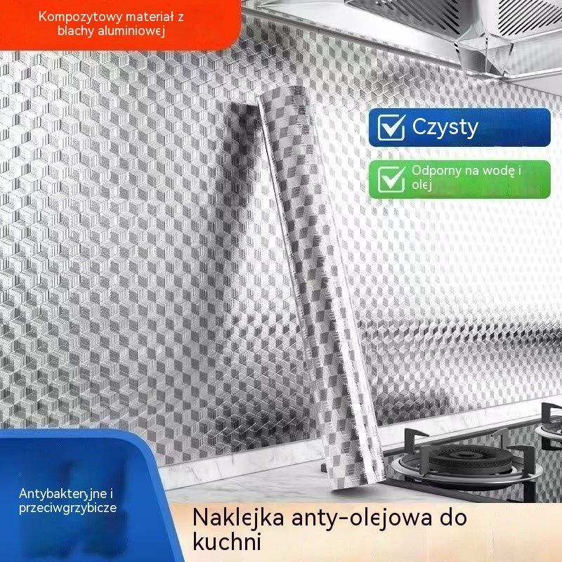 【30 cm × 10 m】🛡️ Samoprzylepna folia aluminiowa z możliwością usunięcia – nieprzywierająca, odporna na wysoką temperaturę i łatwa w czyszczeniu