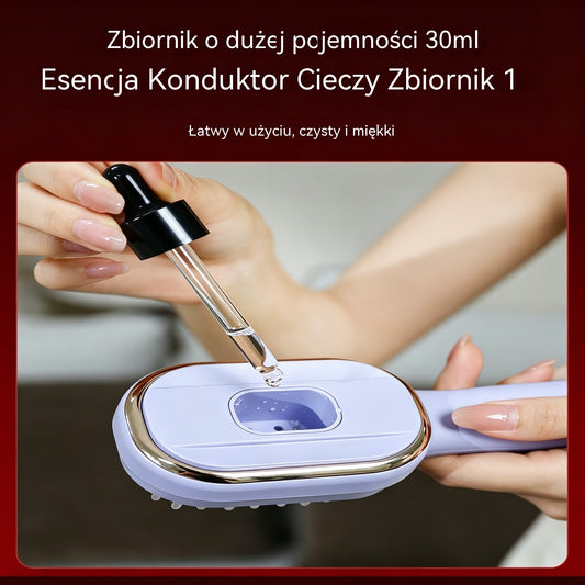 💆‍♀️Grzebień do masażu skóry głowy, wielofunkcyjny aplikator olejków eterycznych i urządzenie wspomagające porost włosów.