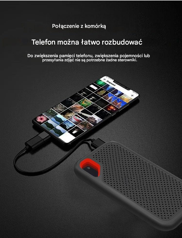 🔥 Tylko dziś -50%! Dysk przenośny 64TB USB 3.2 💾 Podłącz i graj, wygodnie i szybko