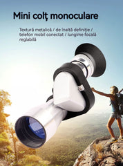 🔭[Mały metalowy monokular narożny + klips do telefonu komórkowego + statyw] Przenośny mikroskop Mini metalowy monokular narożny
