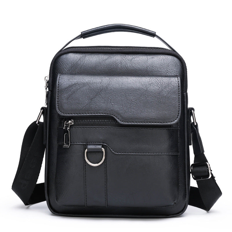 50% zniżki 👜 Stylowa i swobodna torba męska o dużej pojemności, wykonana z prawdziwej skóry