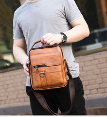 50% zniżki 👜 Stylowa i swobodna torba męska o dużej pojemności, wykonana z prawdziwej skóry