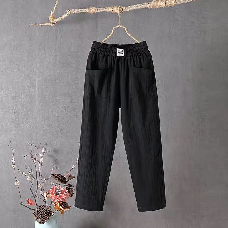 🔥Oferta ograniczona czasowo🔥🌿🌈【M-4XL】2026 Wiosna Nowe Damskie Spodnie Szerokie Nogawki Wygodne Spodnie Casualowe