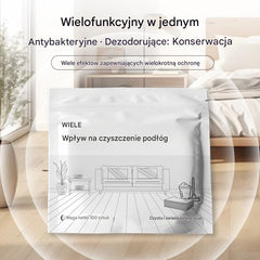 🧹【Kup 1, a drugi dostaniesz GRATIS!】✨ 200 antybakteryjnych i dezodoryzujących tabletek czyszczących wielofunkcyjnych | Nadają się do podłóg z twardego drewna, podłóg laminowanych, płytek oraz ścian w kamperach