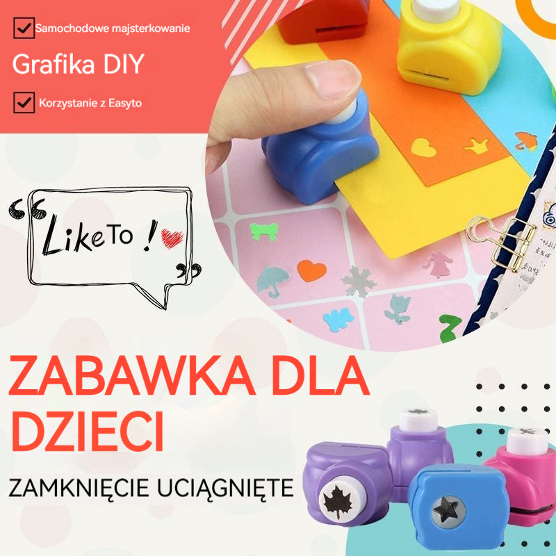 🎁 10 sztuk w cenie 5! Mini dziurkacze dla dzieci ✂️✨