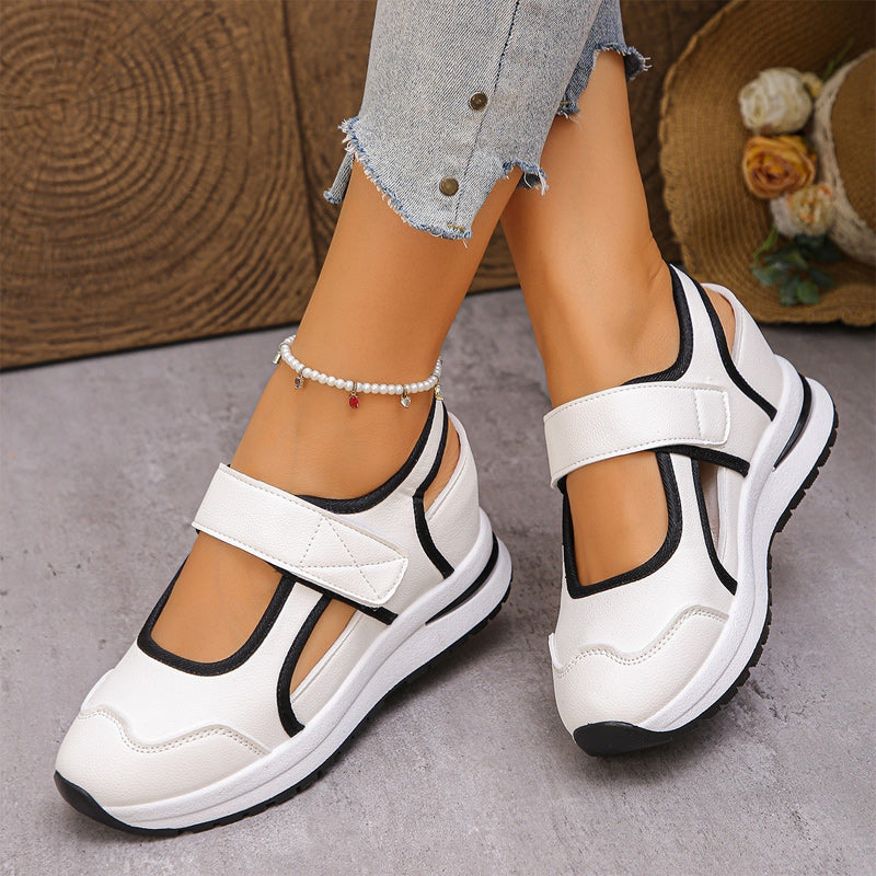 Damskie buty codzienne na grubej podeszwie – przewiewne i wygodne – styl sportowo-elegancki, rozmiary 35–44