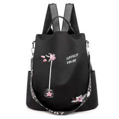 🎒 Duży plecak podróżny antykradzieżowy 🌸 Haftowany i pojemny – więcej miejsca, mniej zmartwień!