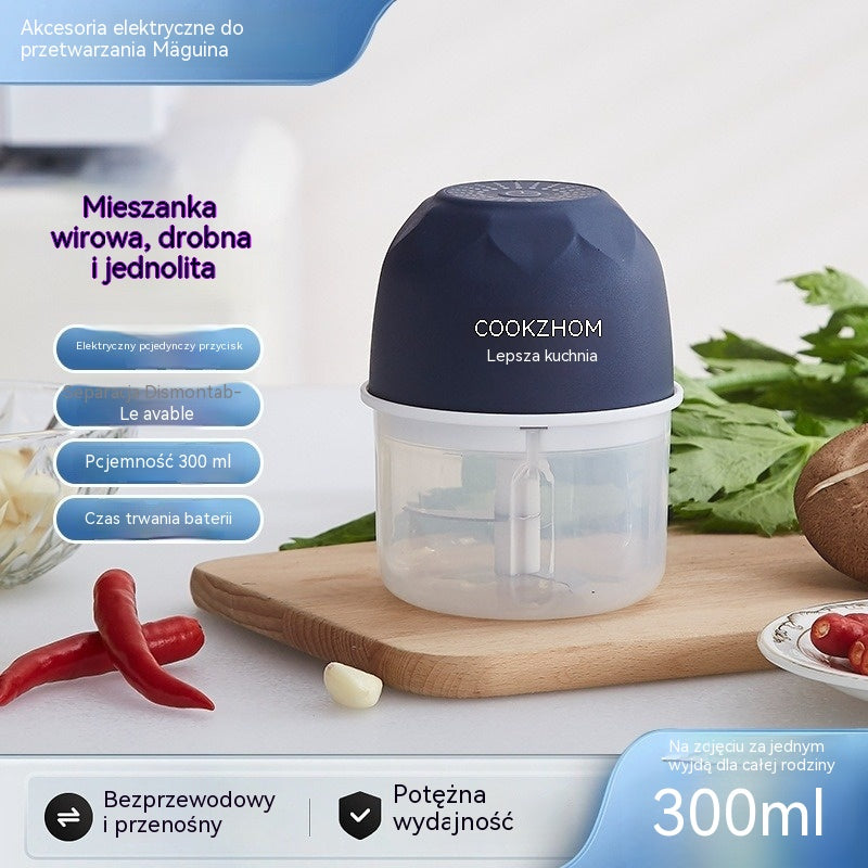 🥕 Bezprzewodowy mini rozdrabniacz do żywności ⚡ Szybkie siekanie bez wysiłku