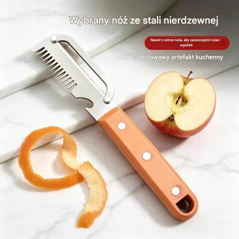 🔪 Kup 2, Otrzymaj 2 Gratis! | Tylko 24,75 zł/szt.💥 Wielofunkcyjna Obieraczka do Warzyw i Owoców - Otwierana butelka