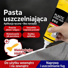 💧🛡️【125ml】✨Koniec z przeciekami! Wodoodporna masa naprawcza do metalu i plastiku | Mocne klejenie szkła, odporność na wilgoć i pleśń