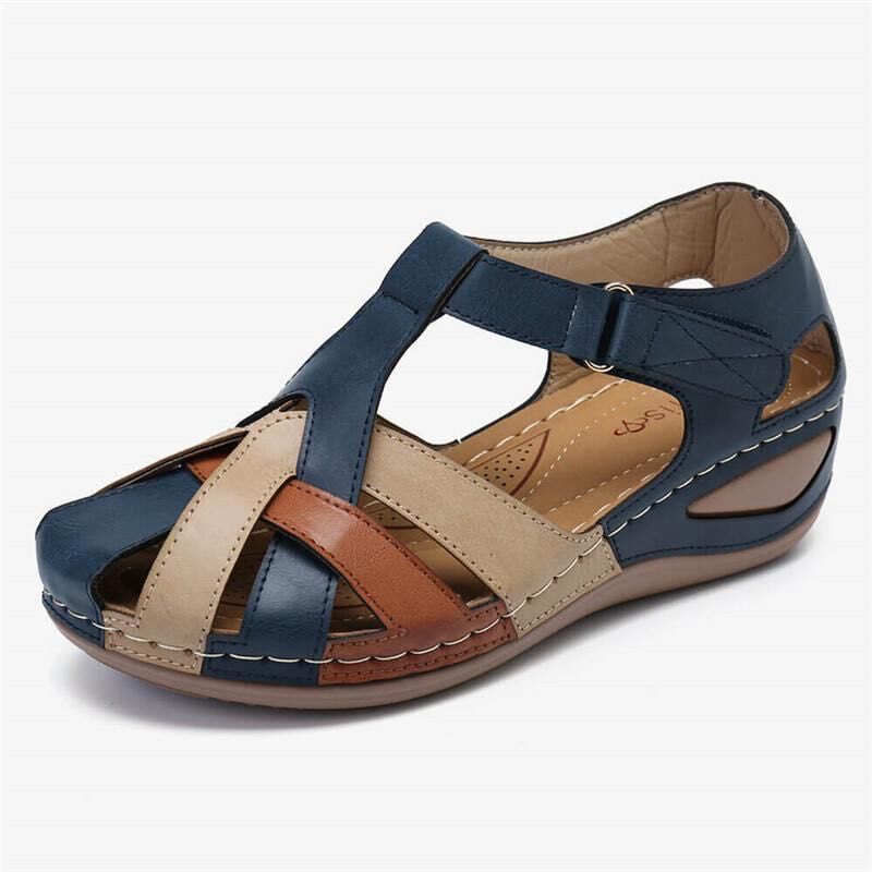 🔥Oferta ograniczona czasowo🔥 Sandały damskie na lato, wykonane z miękkiej skóry, z grubą podeszwą