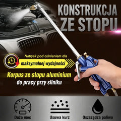 💨 Pistolet czyszczący 2w1 🚗💦 Usuń kurz i brud w kilka sekund! Silny strumień powietrza i wody