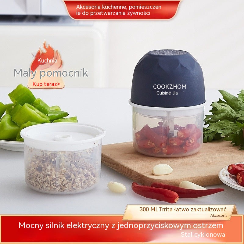 🥕 Bezprzewodowy mini rozdrabniacz do żywności ⚡ Szybkie siekanie bez wysiłku