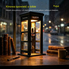 ✨⏰ LIMITOWANA EDYCJA Lampa nastrojowa w kształcie zabytkowej budki telefonicznej: nostalgiczny design i ciepłe, nastrojowe światło 💡📞