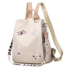 🎒 Duży plecak podróżny antykradzieżowy 🌸 Haftowany i pojemny – więcej miejsca, mniej zmartwień!