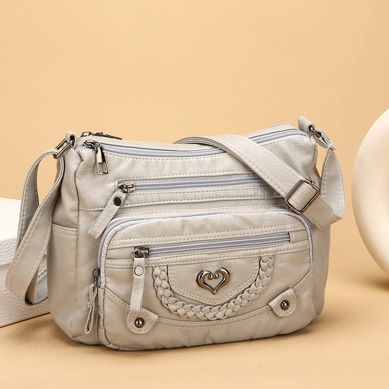 💐 -50%! 🎁 Miękka damska torebka crossbody z PU 👜 Wiele kieszeni – wszystko pod ręką i bez bałaganu 🔑✨