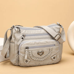 💐 -50%! 🎁 Miękka damska torebka crossbody z PU 👜 Wiele kieszeni – wszystko pod ręką i bez bałaganu 🔑✨