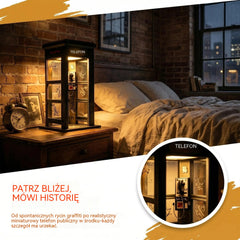 ✨⏰ LIMITOWANA EDYCJA Lampa nastrojowa w kształcie zabytkowej budki telefonicznej: nostalgiczny design i ciepłe, nastrojowe światło 💡📞