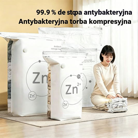 💥 -50% | Tylko 21,8 zł/szt. 💨 Zestaw 5 worków próżniowych ✈️ Bez pompki • Szczelne • Oszczędzają do 80% miejsca