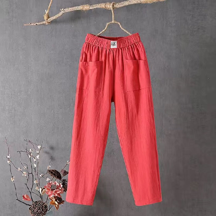 🔥Oferta ograniczona czasowo🔥🌿🌈【M-4XL】2026 Wiosna Nowe Damskie Spodnie Szerokie Nogawki Wygodne Spodnie Casualowe