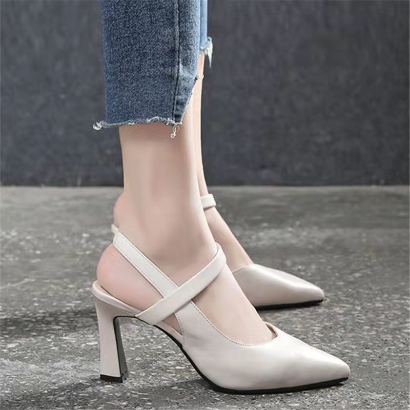 👠🔥【34-42】Eleganckie damskie czółenka na wysokim obcasie, z paskiem wokół kostki, klasyczny styl do pracy i na specjalne okazje