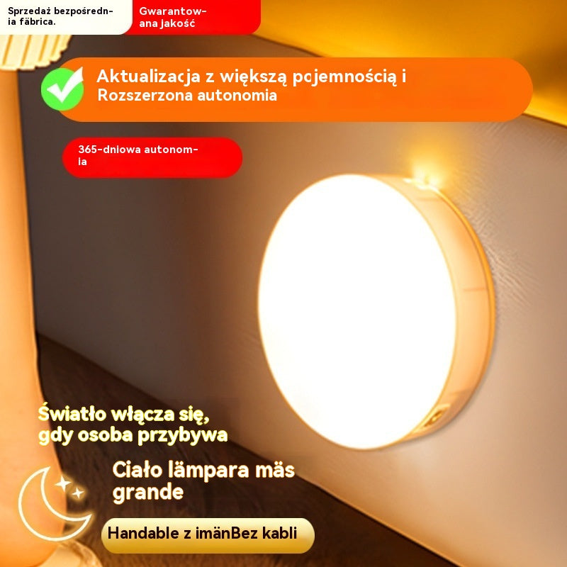 🏡💡【Kup 2, a 2 dostaniesz gratis】Inteligentne światło LED wykrywające obecność człowieka, łatwe w ładowaniu i praktyczne