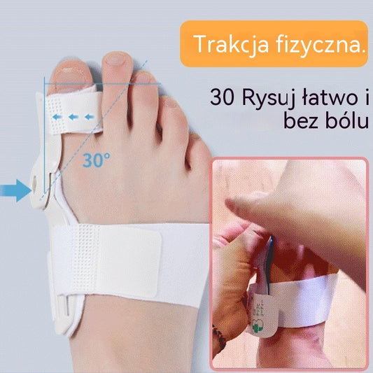 [Zestaw 6 elementów] Korektor palców u stóp — korektor palców i palucha koślawego (regulowany)