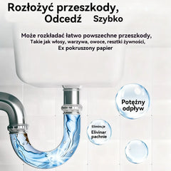🎉🛁1+1 GRATIS ✨  Mocny środek do odpływów! Gęsta piana usuwa zatory, tłuszcz i brud w kilka minut