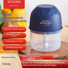 🥕 Bezprzewodowy mini rozdrabniacz do żywności ⚡ Szybkie siekanie bez wysiłku