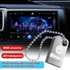 【Music U Disk】 Zawiera 8000 utworów, 600 MV, efekty dźwiękowe 6D [64G]