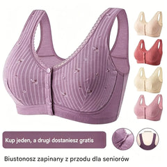 🎁 KUP 1 + 1 GRATIS! 💕 Biustonosz Bez Fiszbin dla Dużego Biustu – Oddychający, Bezszwowy i Bez Bolesnego Ucisku