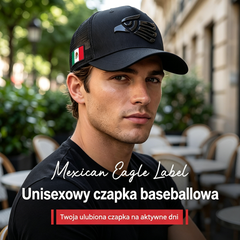 🧢 Czapka baseballowa z logo orła | Uniseks, stylowa i nowoczesna