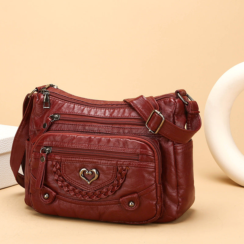 💐 -50%! 🎁 Miękka damska torebka crossbody z PU 👜 Wiele kieszeni – wszystko pod ręką i bez bałaganu 🔑✨