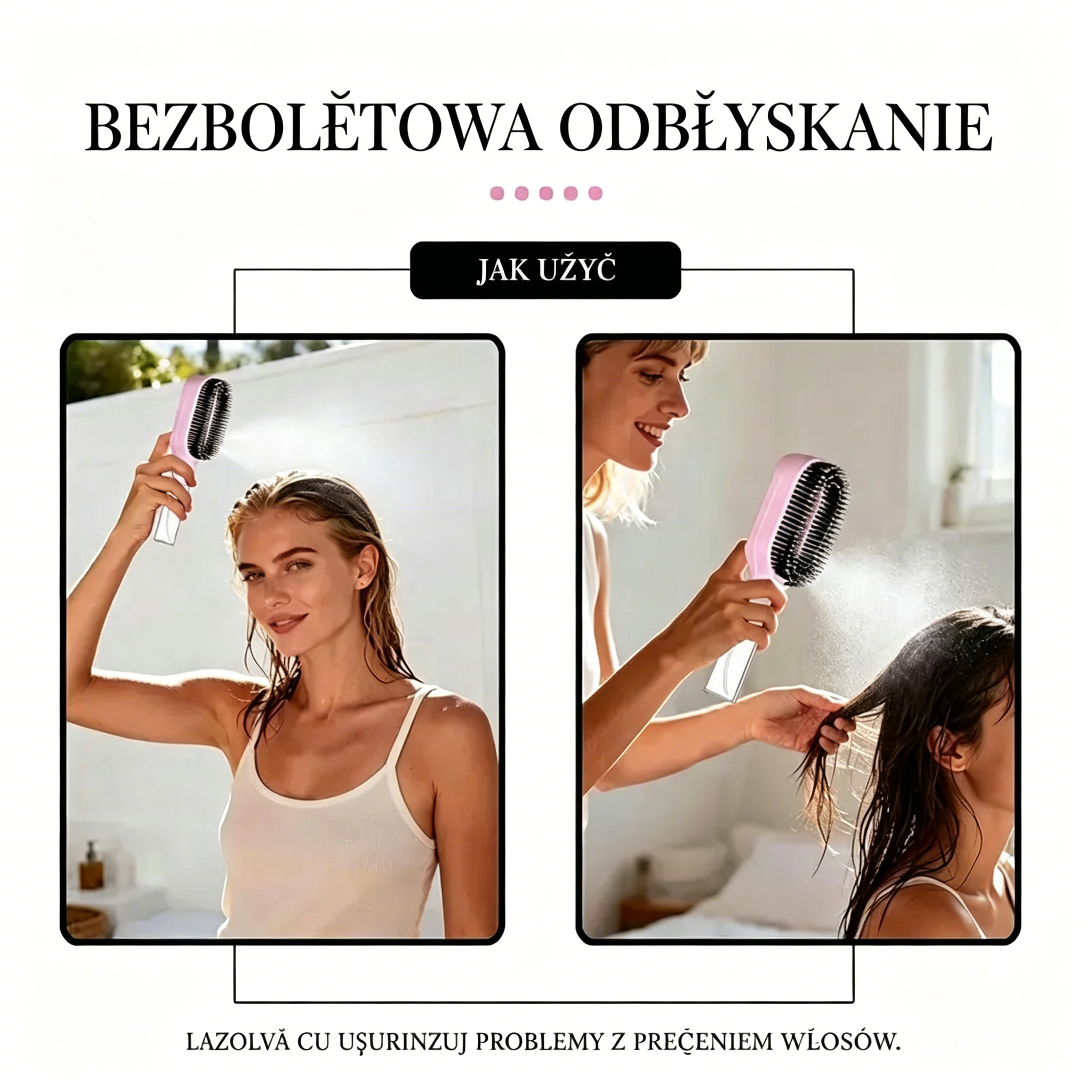 💆‍♀️💧 -50%! Hit 2026! Wielofunkcyjna szczotka prostująca z mgiełką nawilżającą i masażem skóry głowy 🔥