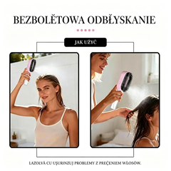 💆‍♀️💧 -50%! Hit 2026! Wielofunkcyjna szczotka prostująca z mgiełką nawilżającą i masażem skóry głowy 🔥