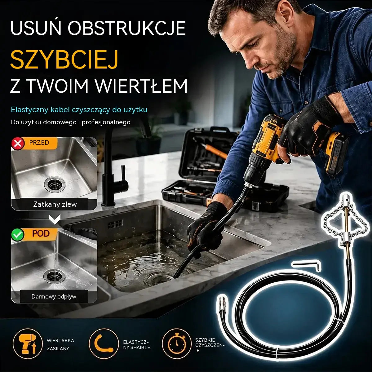 🔧 Szybki sposób na zatkane rury! 🚿