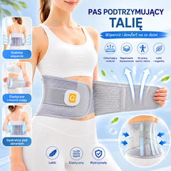 🌟Nowy oddychający pas wspierający talię ✔ Stała stalowa konstrukcja | Redukcja nacisku na plecy | Ciepły i modelujący brzuch-Odpowiednie dla osób młodych, w średnim i starszym wieku