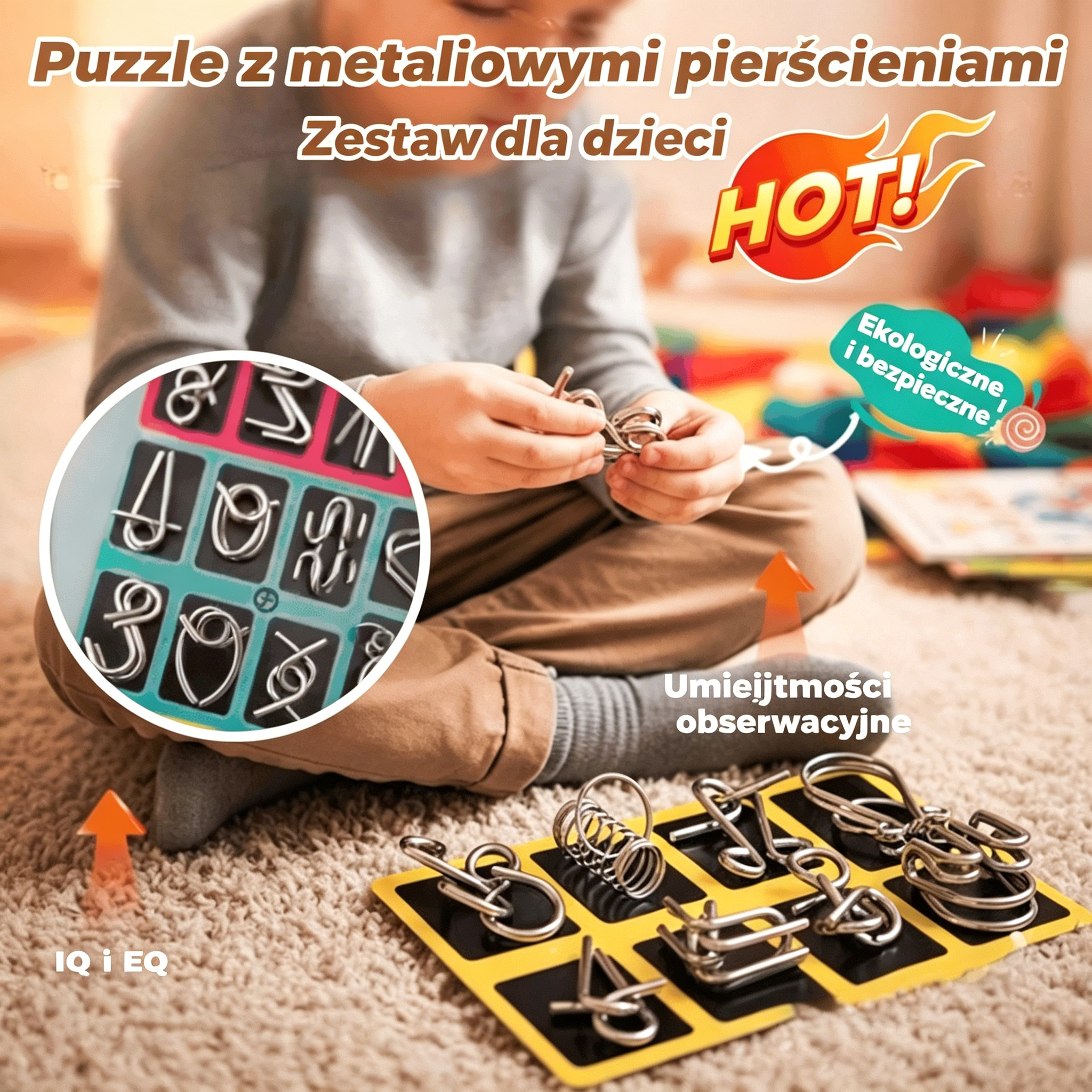 🧒✨【3 zestawy!】Edukacyjna zabawka dla dzieci, Smart Buckle – promuje więź rodzic-dziecko, naukę poprzez zabawę💯
