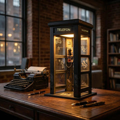✨⏰ LIMITOWANA EDYCJA Lampa nastrojowa w kształcie zabytkowej budki telefonicznej: nostalgiczny design i ciepłe, nastrojowe światło 💡📞