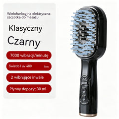 💆‍♀️Grzebień do masażu skóry głowy, wielofunkcyjny aplikator olejków eterycznych i urządzenie wspomagające porost włosów.