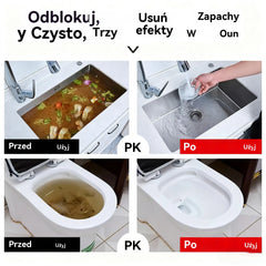 🎉🛁1+1 GRATIS ✨  Mocny środek do odpływów! Gęsta piana usuwa zatory, tłuszcz i brud w kilka minut