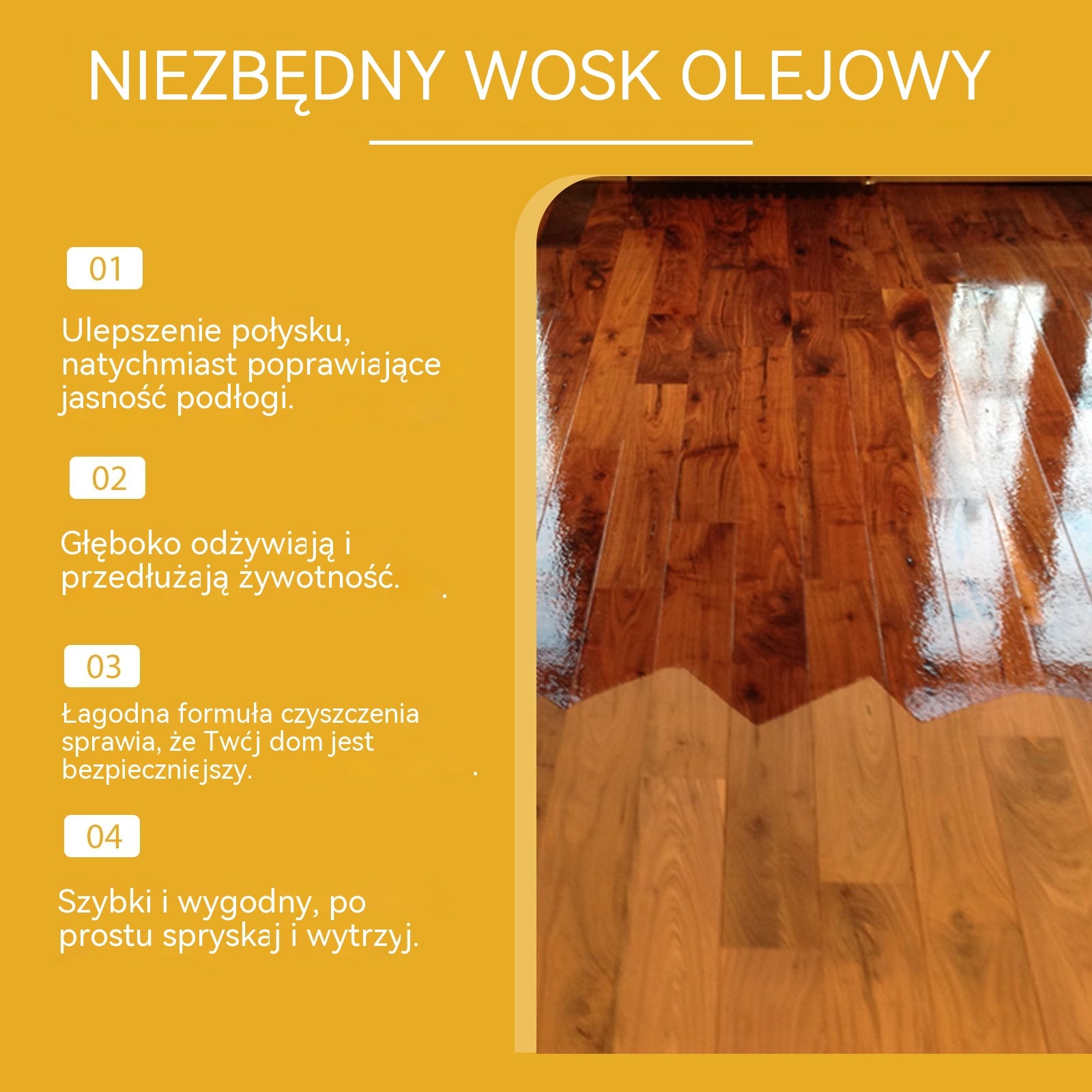 ✨Spray do polerowania drewna z woskiem pszczelim 120 ml (zawiera gąbkę i ręcznik) do pielęgnacji mebli, zapobiegania pęknięciom i ochrony farby.