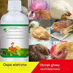 [4 butelki] Naturalne składniki✅Przeziębienie kurczaka, kaczki i gęsi ✅ Chrapanie i kaszel ✅ Przeciwwirusowy ✅ Gorączka kurczaka ✅ Ogólny dla świń, bydła i kóz