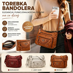 💐 -50%! 🎁 Miękka damska torebka crossbody z PU 👜 Wiele kieszeni – wszystko pod ręką i bez bałaganu 🔑✨