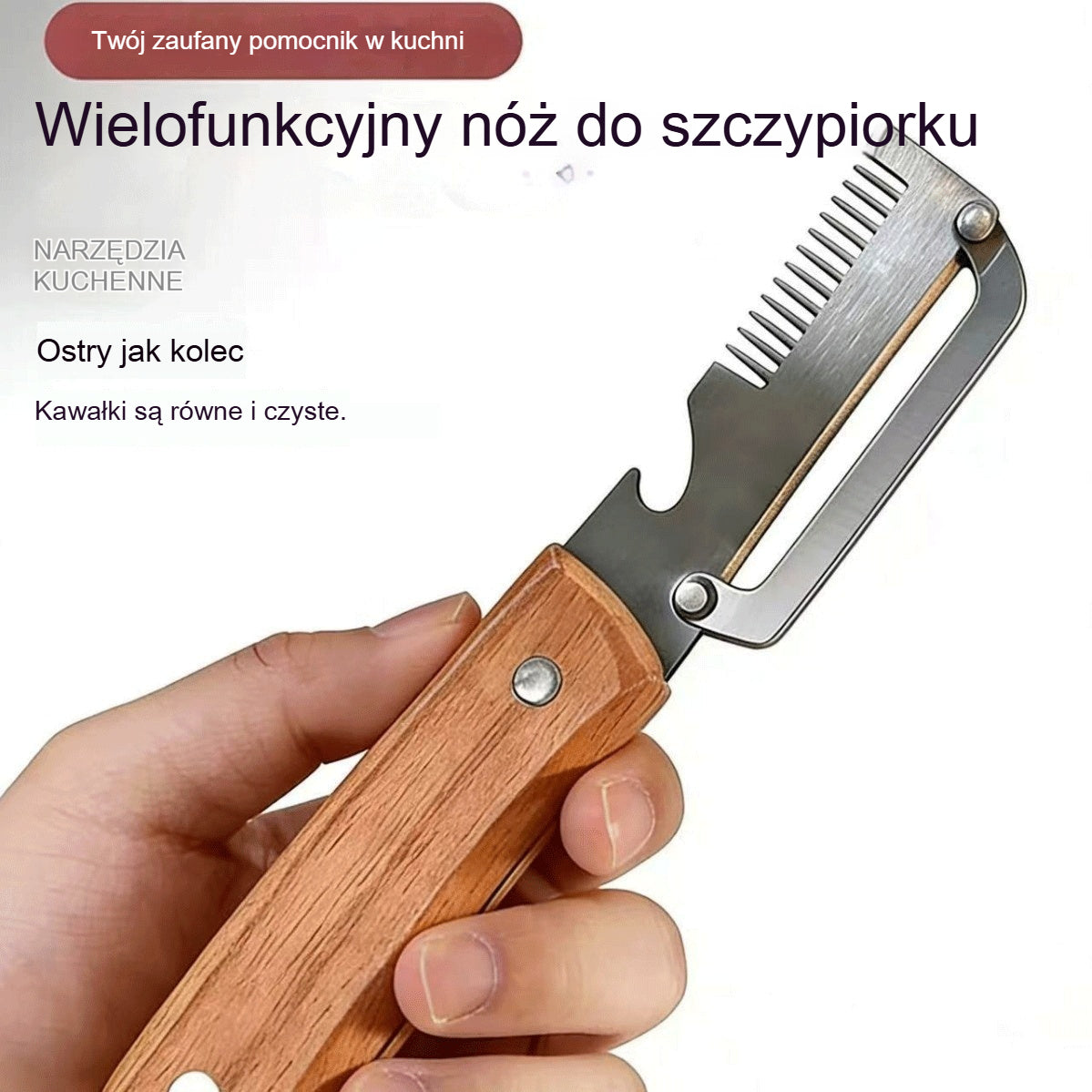 ✅【Kup 1, otrzymaj 1 gratis!】🧅🔪 Wielofunkcyjna obieraczka kuchenna 3 w 1: obiera, kroi i otwiera butelki! 🔥