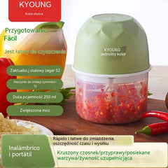 🥕 Bezprzewodowy mini rozdrabniacz do żywności ⚡ Szybkie siekanie bez wysiłku